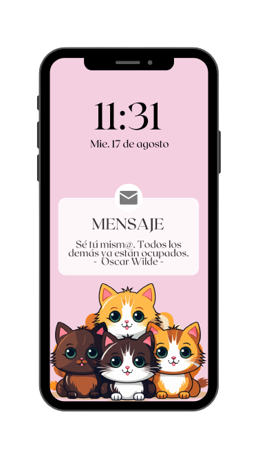 fondos pantalla iphone gatitos